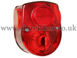 Reproduction 6V Rear Light (Amber Side Reflectors) suitable for use with Z50A (US & Australian Model), Z50J1 (General Export), Dax 6V (General Export)