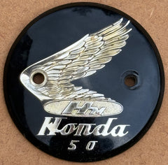 Used Genuine Honda Left-Hand Tank Badge suitable for use with CZ100