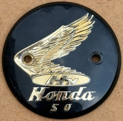 Used Genuine Honda Left-Hand Tank Badge suitable for use with CZ100