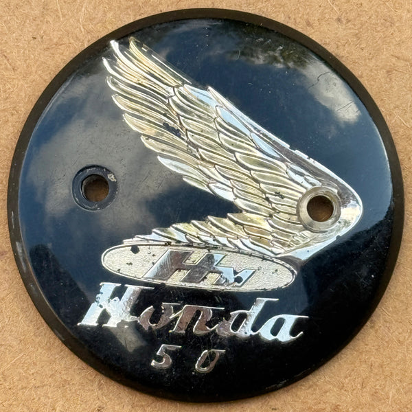 Used Genuine Honda Right-Hand Tank Badge suitable for use with CZ100