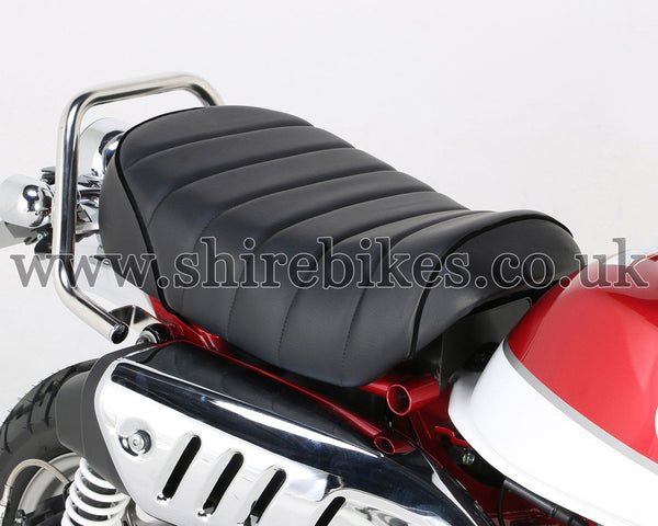 Kitaco Custom (Black Piping) Tuck Roll Seat suitable for use with Monkey 125 (2018-2022)